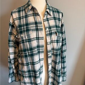 Green Plaid/Flannel Shirt